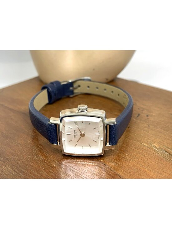 Tissot Women\'s Watch T0581091603100 Swiss Quartz Silver Blue Leather Petite 20mm main image 7